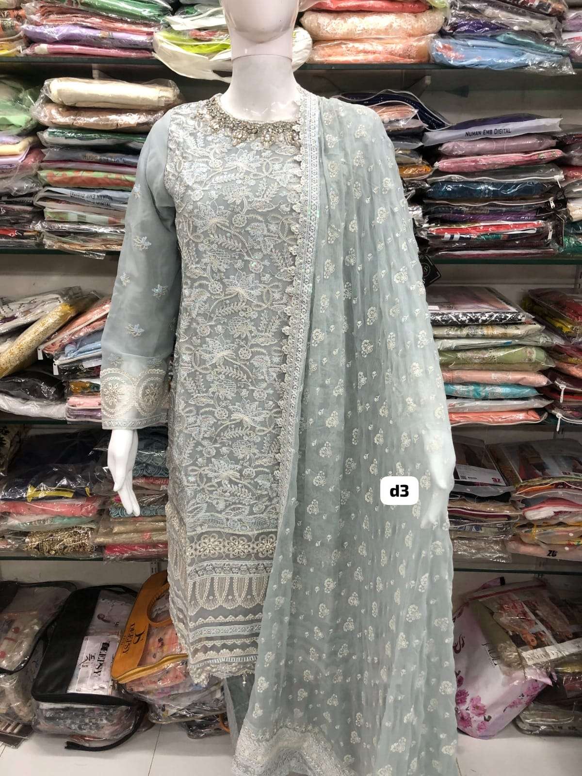 New Fancy Embroidered Collection 2023 Open Pic by Tawakkal